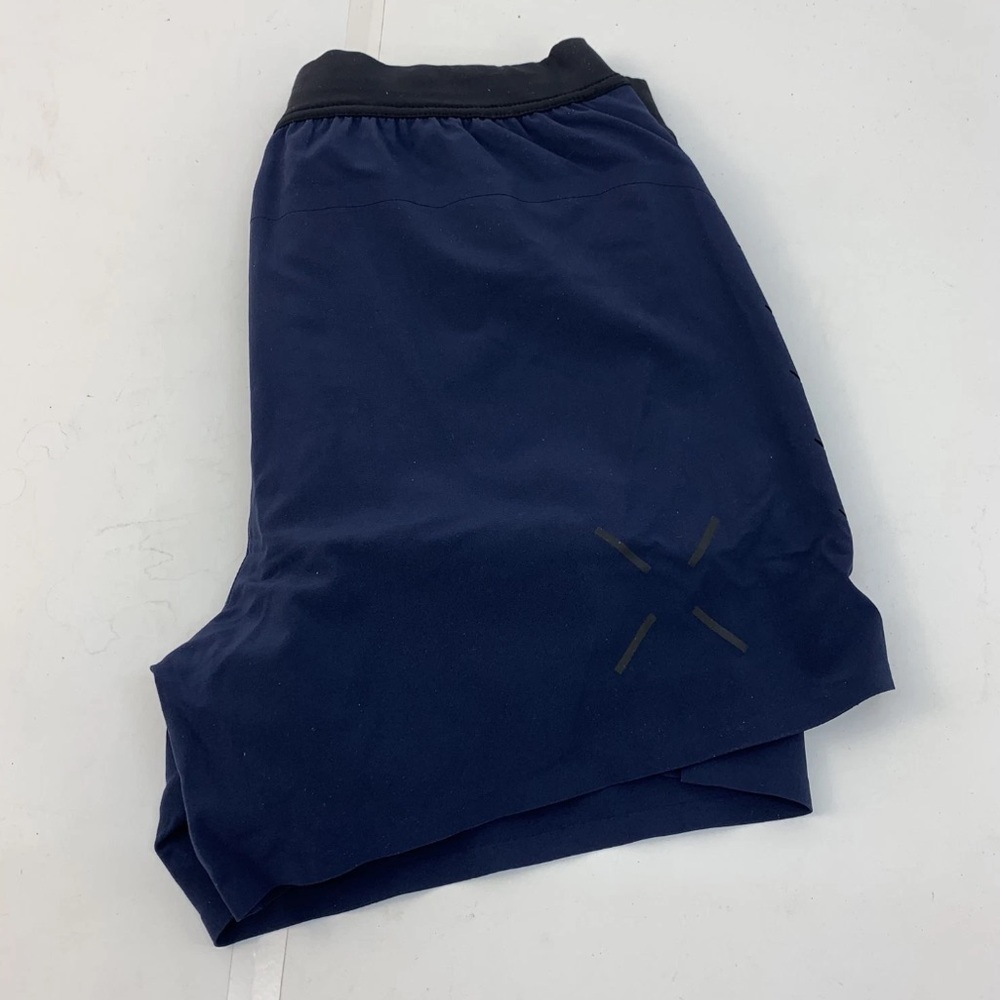 Ten Thousand Navy Blue Athletic Shorts with Black Waistband